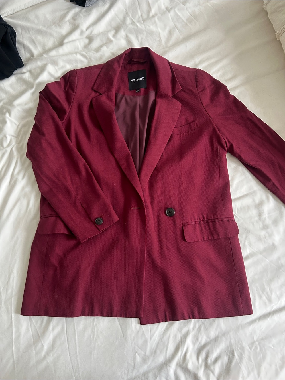 Madewell Women's Burgundy Blazer Jacket